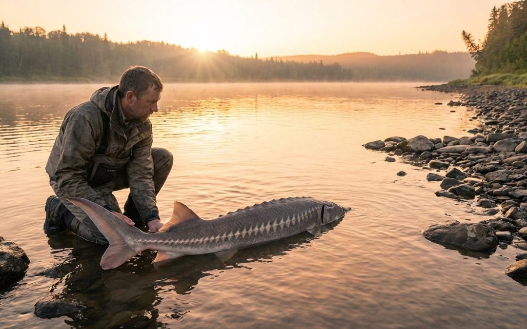 Pêche de l’esturgeon : Guide complet des techniques, appâts et matériel