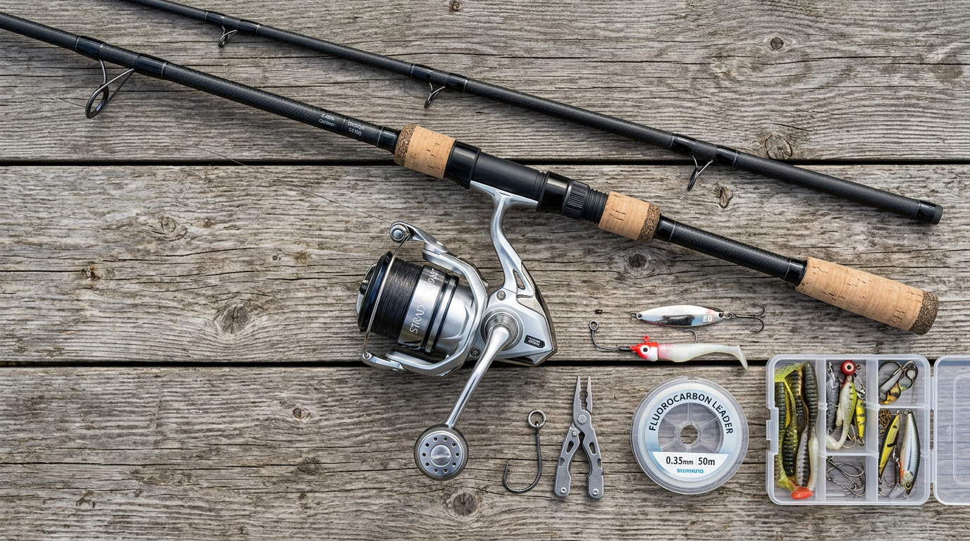 Ensemble canne et moulinet 3000 pour la pêche du bar