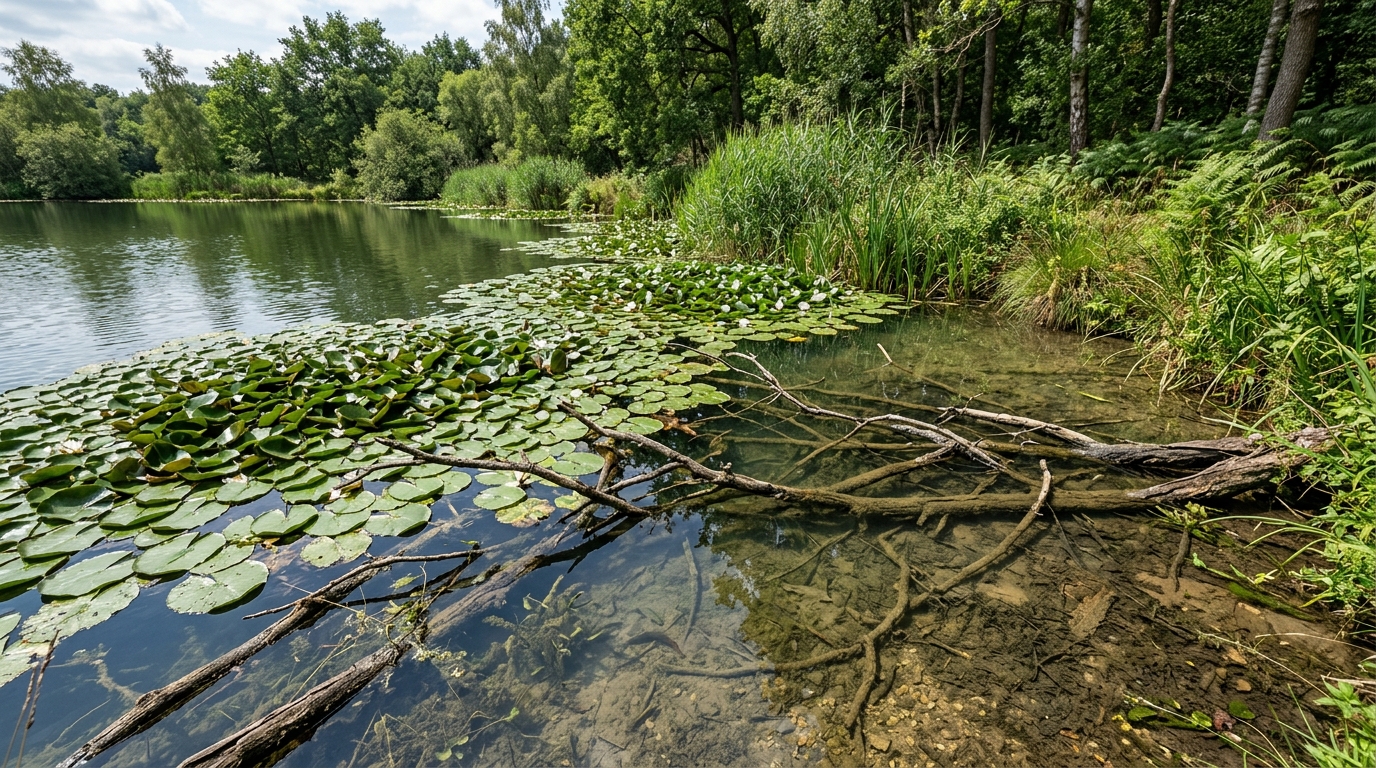 Obstacles naturels et nénuphars, zones de tenue idéales pour la carpe