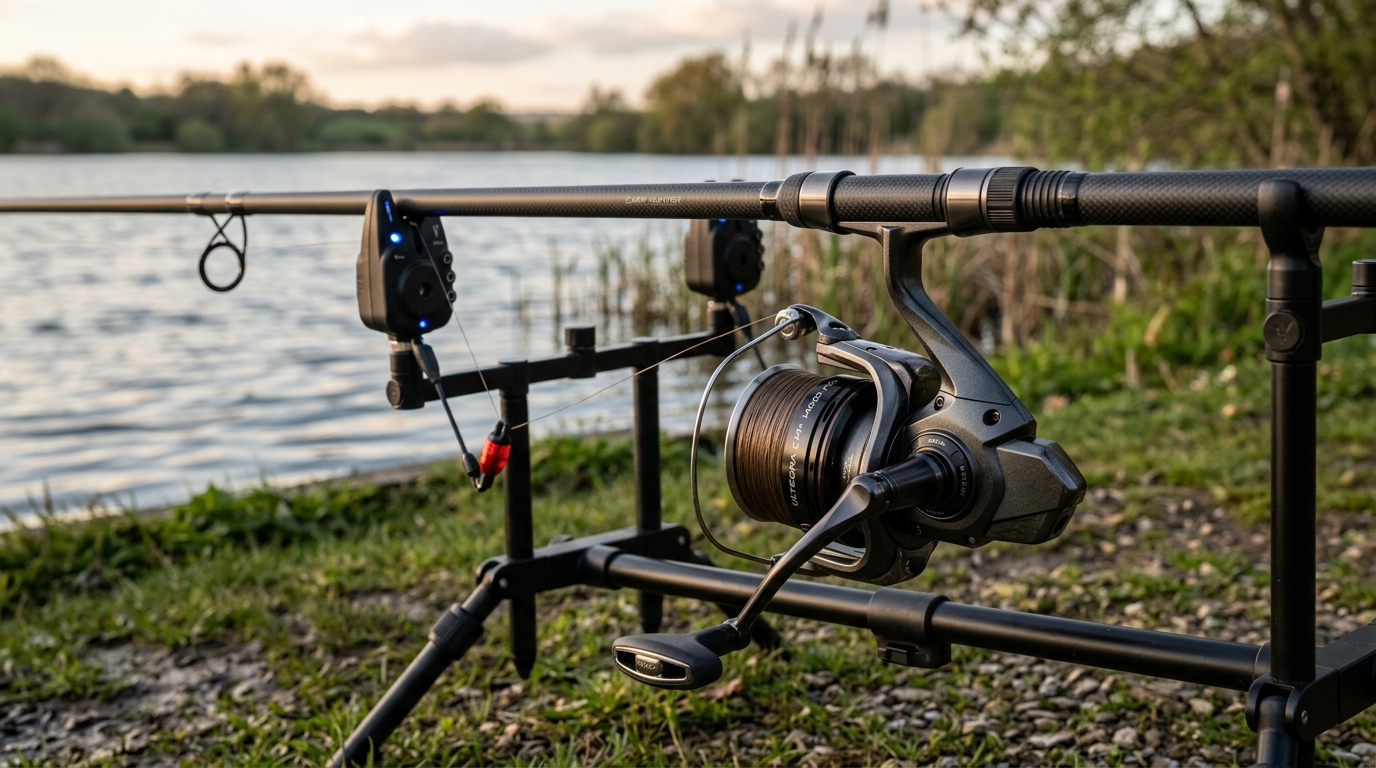 Ensemble canne et moulinet polyvalent pour la pêche à la carpe