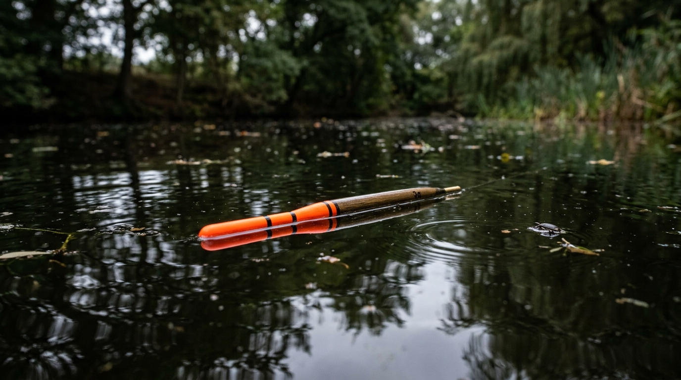 Flotteur waggler de 3 grammes parfaitement équilibré à la surface de l'eau