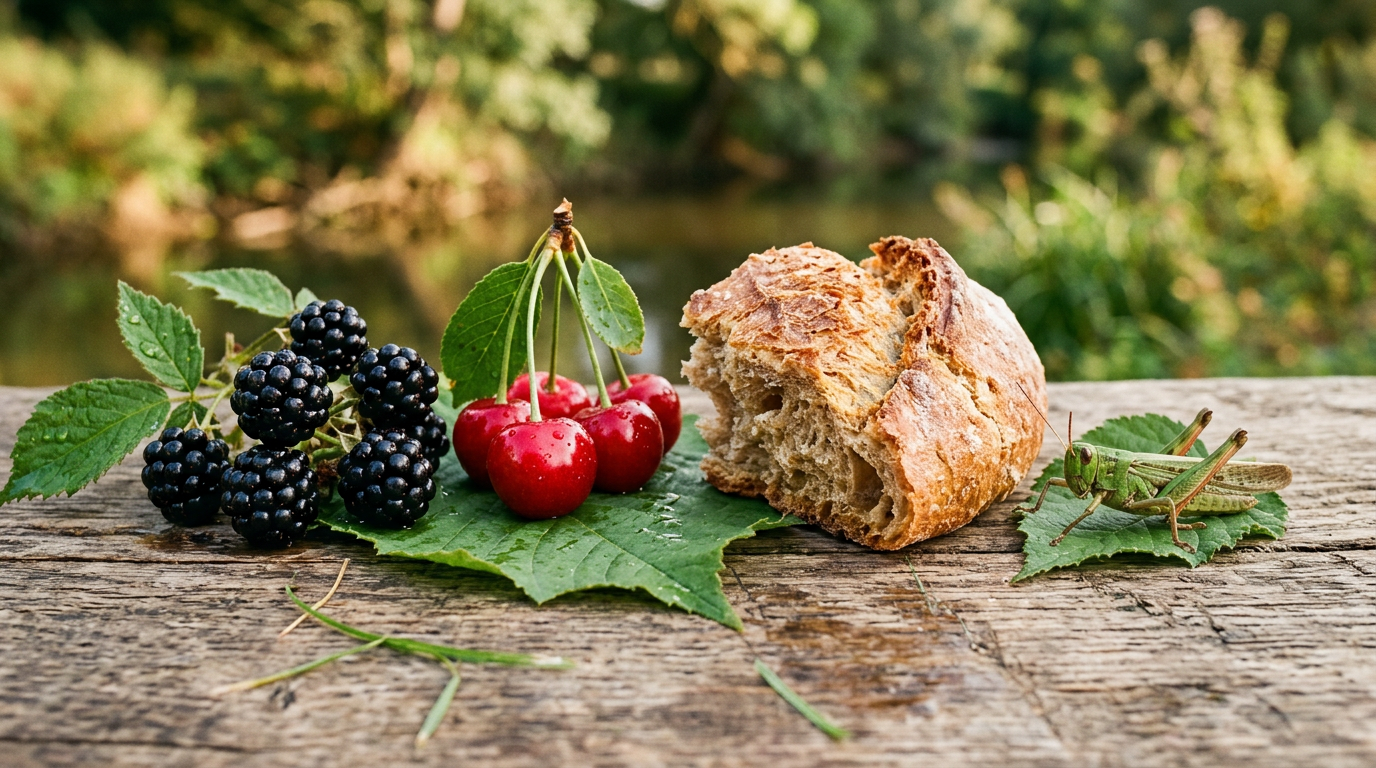 Appâts naturels pour le chevesne : fruits et insectes